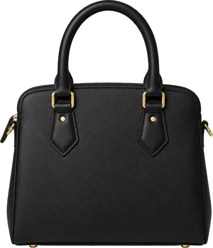 Black Structured Tote Bag